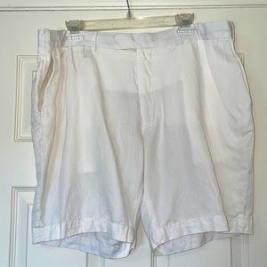 Polo Ralph Lauren 38 classic white linen shorts